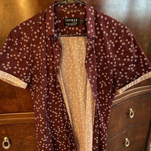 Topman | Button Down, Patterned (S)